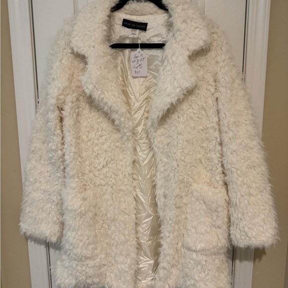 Shop the Trends Jackets & Blazers - Chic Cream Teddy Jacket